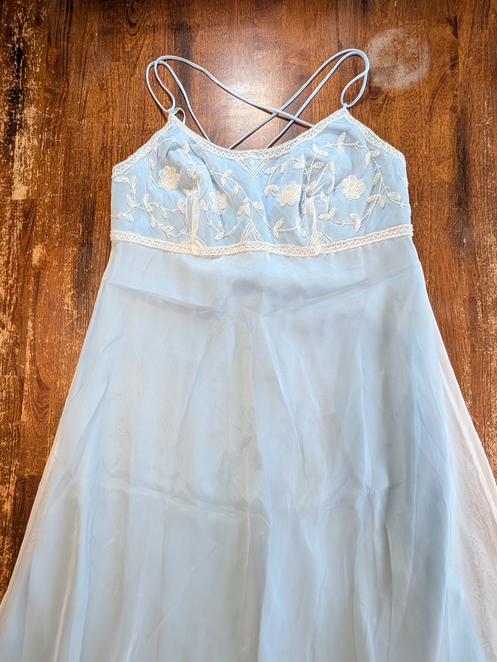 Faviana Long Formal Dress Womens 14W Blue Prom Homecoming Bridesmaid Gown Used